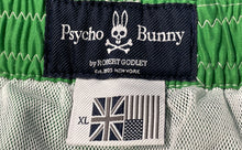 Load image into Gallery viewer, Psycho Bunny Mens Green Mesh Lined Elastic Waist Drawstring Swim Shorts Size XL
