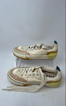 Load image into Gallery viewer, Zara Womens Beige Low Top Round Toe Lace-Up Designer Sneakers Shoes Size 35
