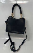 Load image into Gallery viewer, Bebe Womens Erika Black Faux Leather Detachable Strap Shopper Satchel Handbag
