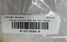 Load image into Gallery viewer, Stanley Yellow Black High-Tension Heavy-Duty Hand Tool Hacksaw Not Tested
