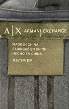 Load image into Gallery viewer, Armani Exchange Womens Navy Blue Striped Short Sleeve Blouse Top Size XS
