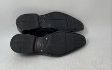 Load image into Gallery viewer, Kenneth Cole Mens Black Leather Square Toe Slip-On Loafer Dress Shoes Size 9.5
