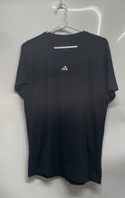 Load image into Gallery viewer, Adidas Mens Black Crew Neck Short Sleeve Tight Fit Pullover T-Shirt Size XL
