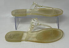 Load image into Gallery viewer, Authentic Tory Burch Womens Mini Miller Clear Thong Sandals Size 8 Stained
