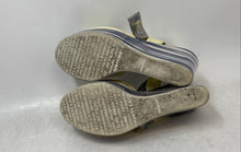 Load image into Gallery viewer, AGL Attilio Giusti Leombruni Womens Navy Blue Beige Platform Heels Size 6.5
