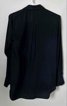 Load image into Gallery viewer, Massimo Dutti Womens Blue Long Sleeve Regular Fit Button-Up Shirt Size 2

