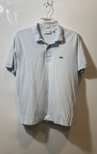 Load image into Gallery viewer, Lacoste Mens Blue Classic Fit Spread Collar Short Sleeve Polo Shirt Size Large
