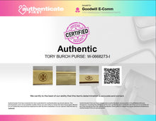 Load image into Gallery viewer, Authentic Tory Burch Womens Reva Light Yellow Patent Leather Clutch Wallet
