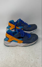 Load image into Gallery viewer, Nike Kids Huarache Run 654275-422 Blue Orange Sneakers Shoes Size 5Y
