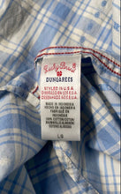 Load image into Gallery viewer, Lucky Brand Mens Blue Plaid Cotton Guaranteed Fit Button-Up Shirt Size L
