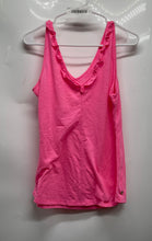 Load image into Gallery viewer, Lilly Pulitzer Womens Pink Pullover Ruffle V-Neck Sleeveless Tank Top Size M
