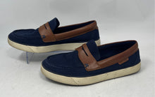 Load image into Gallery viewer, Cole Haan Mens Nantucket 2.0 Blue Brown Slip-On Penny Loafer Shoes Size 8M
