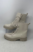 Load image into Gallery viewer, No Boundaries Womens Beige Lace-Up Side-Zip Chunky Combat Boots Size 8
