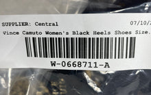 Load image into Gallery viewer, Vince Camuto Womens Black Leather Pointed Toe Mule Heels Size US 6M EUR 36.5
