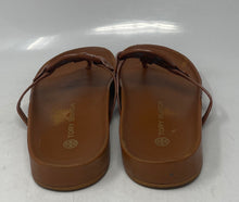 Load image into Gallery viewer, Authentic Tory Burch Womens Brown Slip-On Thong Sandals Size 8M Damaged
