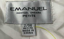 Load image into Gallery viewer, Emanuel Ungaro Womens White Long Sleeve Cropped Blazer Jacket Size 2/36P
