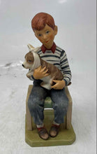 Load image into Gallery viewer, Norman Rockwell Boy At The Vets Saturday Evening Post 1962 Porcelain Figurine
