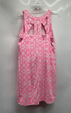Load image into Gallery viewer, Lulu B Womens Pink White Sleeveless Pullover Keyhole Neck Sheath Dress Size L
