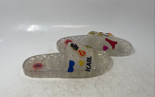 Load image into Gallery viewer, Karl Lagerfeld Paris Womens Thea Clear Open Toe Slip-On Slide Sandals Size 6
