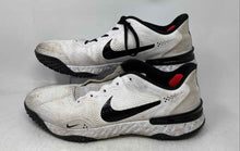 Load image into Gallery viewer, Nike Mens Alpha Huarache Elite 3 White Black Low Top Lace-Up Sneakers Shoes 14
