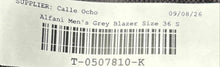 Load image into Gallery viewer, Alfani Mens Gray Wool Single-Breasted Peak Lapel Two Button Blazer Size 36S
