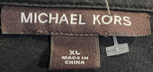 Load image into Gallery viewer, Michael Kors Mens Black Quarter-Zip Short Sleeve Pullover T-Shirt Size XL
