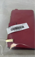 Load image into Gallery viewer, Michael Kors Womens Burgundy Pebbled Leather Credit Card Slot Bifold Wallet
