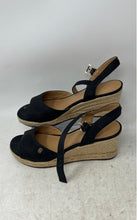 Load image into Gallery viewer, Tommy Hilfiger Womens Gallie Black Ankle Strap Espadrille Sandals Size 7.5M
