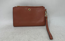 Load image into Gallery viewer, Michael Kors Womens Adele Pink Pebbled Leather Double Zip Phone Wristlet Wallet
