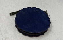 Load image into Gallery viewer, Lucky Brand Womens Green Blue Suede Scalloped Zipper Wristlet Wallet
