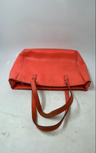 Load image into Gallery viewer, Kate Spade New York Womens Orange Leather Double Handle Travel Tote Handbag
