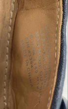 Load image into Gallery viewer, Authentic Tory Burch Womens Blue Leather Slip-On Ballet Flats Size 8.5 Damaged
