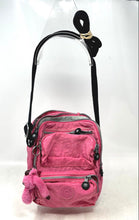 Load image into Gallery viewer, Kipling Womens Pink Charm Inner Pockets Shoulder Crossbody Handbag
