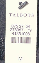 Load image into Gallery viewer, Talbots Womens Black Long Sleeve Sequin Round Neck Blouse Top Size M With Tag
