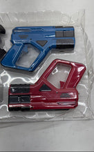 Load image into Gallery viewer, Sharper Image 2-Player Red Blue Black Light Sound Vests Laser Tag
