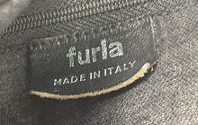 Load image into Gallery viewer, Authentic Furla Womens Black Silver Leopard Print Drawstring Bucket Bag Damaged
