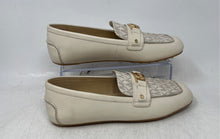 Load image into Gallery viewer, Michael Kors Womens Mandy Cream Monogram Leather Loafer Shoes Size 7.5 M
