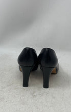 Load image into Gallery viewer, Stuart Weitzman Womens Black Leather Slip-On High Block Pump Heels Size 35

