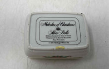 Load image into Gallery viewer, 1985 Heritage House Melodies Of Christmas Silver Bells Trinket Music Box
