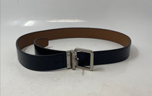 Load image into Gallery viewer, Michael Kors Mens Black Brown Leather Buckle Adjustable Reversible Dress Belt
