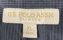 Load image into Gallery viewer, US Polo Assn. Mens Gray Plaid Printed Long Sleeve Button-Up Shirt Size XL
