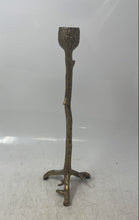Load image into Gallery viewer, Vintage Gold-Tone Leafy Branch Taper Collectible Candlestick Candle Holder
