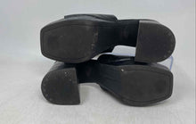 Load image into Gallery viewer, Dolce Vita Womens Marsha Black Leather Slip-On Chunky Heel Slide Sandals Size 7
