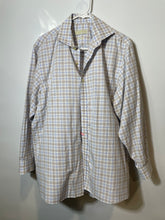 Load image into Gallery viewer, Michael Kors Mens Multicolor Plaid Cotton Long Sleeve Dress Shirt Size 16 1/2

