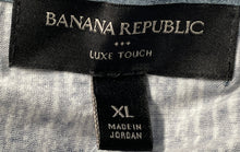 Load image into Gallery viewer, Banana Republic Womens Gray Printed Luxe Touch T-Shirt Size XL With Tag
