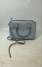 Load image into Gallery viewer, Kate Spade Womens Darcy Light Blue Grain Leather Zip Top Satchel Handbag
