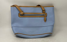 Load image into Gallery viewer, Giani Bernini Womens Blue Inner Pockets Double Handle Shoulder Handbag

