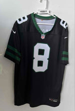 Load image into Gallery viewer, Nike Mens Black And Green New York Jets Aaron Rodgers #8 NFL Jersey Size L
