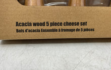 Load image into Gallery viewer, Bread+Butter Acacia Wood 5-Pieces Cheese Set With Tag &amp; Box Factory Sealed
