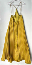 Load image into Gallery viewer, Evenuel Womens Green Pleated Spaghetti Straps Backless A-Line Dress Size S
